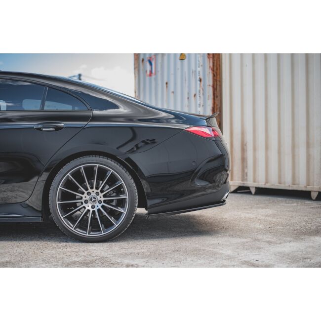 Maxton Design Spoiler CAP für Mercedes-Benz CLS AMG-Line / 53AMG C257  schwarz Hochglanz