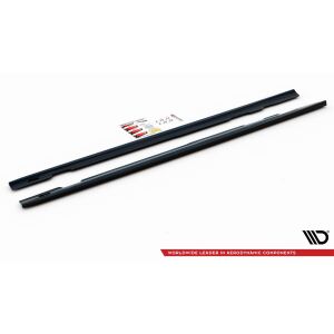 Maxton Design Seitenschweller Ansatz für Mercedes-Benz CLS AMG-Line / 53AMG C257 schwarz Hochglanz