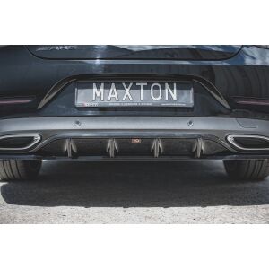 Maxton Design Heckdiffusor Ansatz für Mercedes-Benz CLS AMG-Line C257 schwarz Hochglanz