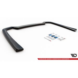 Maxton Design Mittlerer Heckdiffusor Ansatz für Mercedes-Benz CLS AMG-Line C257 schwarz Hochglanz