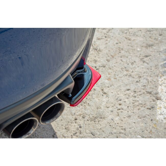 Maxton Design Heck Ansatz Flaps Diffusor V.2 / V2 für SUBARU WRX STI schwarz Hochglanz