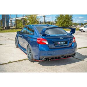 Maxton Design Heck Ansatz Flaps Diffusor V.2 / V2 für SUBARU WRX STI schwarz Hochglanz