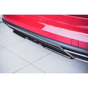 Maxton Design Mittlerer Heckdiffusor Ansatz für Skoda Kodiaq RS schwarz Hochglanz