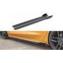 Maxton Design Robuste Racing Seitenschweller Ansatz für für + Flaps Ford Focus ST / ST-Line Mk4 schwarz Hochglanz