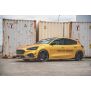Maxton Design Robuste Racing Seitenschweller Ansatz für für + Flaps Ford Focus ST / ST-Line Mk4 schwarz Hochglanz