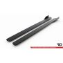 Maxton Design Robuste Racing Seitenschweller Ansatz für für + Flaps Ford Focus ST / ST-Line Mk4 schwarz Hochglanz