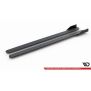 Maxton Design Robuste Racing Seitenschweller Ansatz für für + Flaps Ford Focus ST / ST-Line Mk4 schwarz Hochglanz