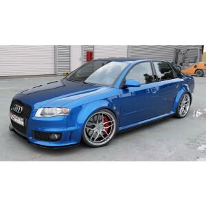 Maxton Design Front Ansatz V.2 / V2 für Audi RS4 B7 schwarz Hochglanz