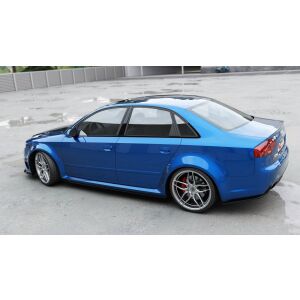 Maxton Design Seitenschweller Ansatz für Audi RS4 B7 schwarz Hochglanz