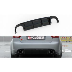 Maxton Design Heckdiffusor Ansatz für Audi RS4 B7 schwarz Hochglanz