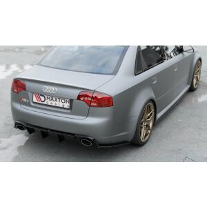 Maxton Design Heckdiffusor Ansatz für Audi RS4 B7 schwarz Hochglanz