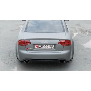 Maxton Design Heckdiffusor Ansatz für Audi RS4 B7 schwarz Hochglanz