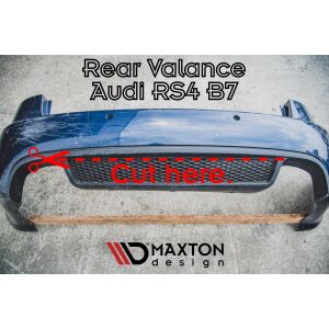 Maxton Design Heckdiffusor Ansatz für Audi RS4 B7 schwarz Hochglanz