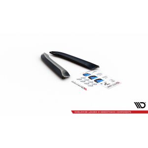 Maxton Design Heck Ansatz Flaps Diffusor V.2 / V2 für Audi RS4 Limousine B7 schwarz Hochglanz