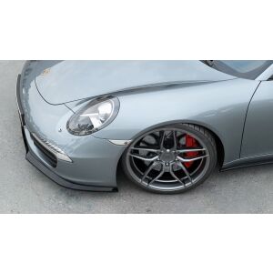 Maxton Design Front Ansatz V.1 / V1 für Porsche 911 Carrera 991 schwarz Hochglanz