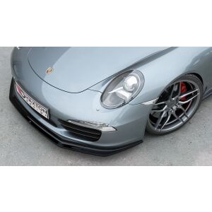 Maxton Design Front Ansatz V.2 / V2 für Porsche 911 Carrera 991 schwarz Hochglanz