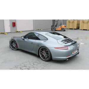 Maxton Design Seitenschweller Ansatz für Porsche 911 Carrera 991 schwarz Hochglanz