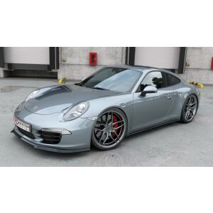 Maxton Design Seitenschweller Ansatz für Porsche 911 Carrera 991 schwarz Hochglanz
