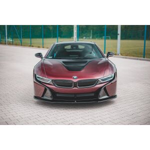 Maxton Design Front Ansatz für BMW i8 schwarz Hochglanz