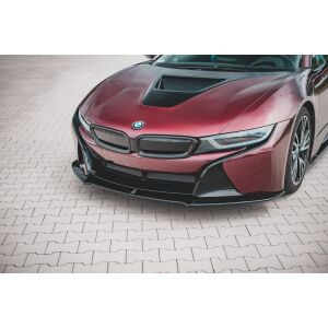 Maxton Design Front Ansatz für BMW i8 schwarz Hochglanz