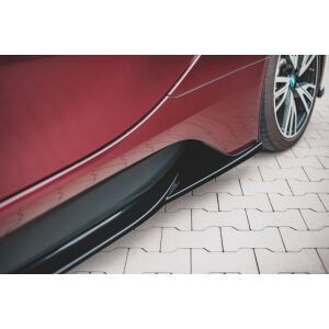 Maxton Design Seitenschweller Ansatz für BMW i8 schwarz Hochglanz