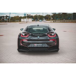Maxton Design Zentrale Spoiler CAP für BMW i8 schwarz Hochglanz