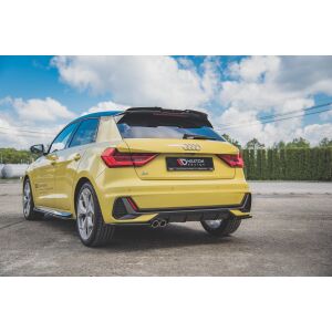 Maxton Design Spoiler CAP für Audi A1 S-Line GB schwarz Hochglanz