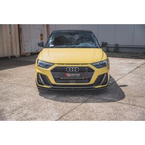 Maxton Design Front Ansatz V.2 / V2 für Audi A1 S-Line GB schwarz Hochglanz