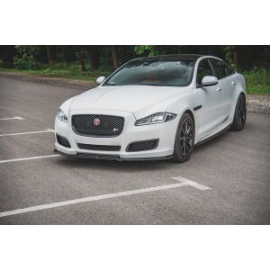 Maxton Design Front Ansatz für Jaguar XJ X351 Facelift schwarz Hochglanz