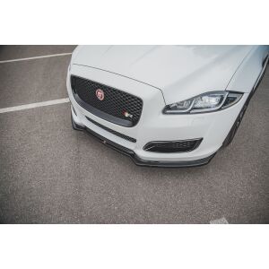 Maxton Design Front Ansatz für Jaguar XJ X351 Facelift schwarz Hochglanz