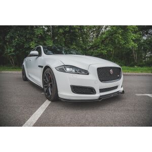 Maxton Design Front Ansatz für Jaguar XJ X351 Facelift schwarz Hochglanz
