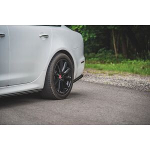 Maxton Design Heck Ansatz Flaps Diffusor für Jaguar XJ X351 schwarz Hochglanz
