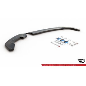Maxton Design Mittlerer Heckdiffusor Ansatz für Ford Puma schwarz Hochglanz
