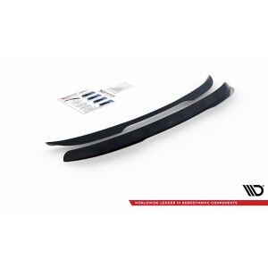 Maxton Design Spoiler CAP für Ford Mondeo Kombi Mk5 Facelift schwarz Hochglanz