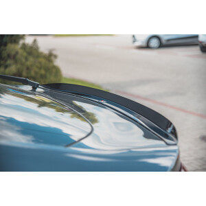 Maxton Design Spoiler CAP für Ford Mondeo Liftback Mk5 Facelift schwarz Hochglanz