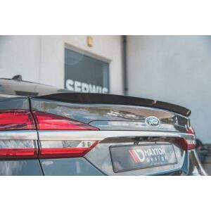 Maxton Design Spoiler CAP für Ford Mondeo Liftback Mk5 Facelift schwarz Hochglanz