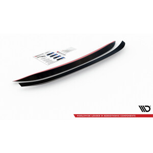 Maxton Design Spoiler CAP für Ford Mondeo Liftback Mk5 Facelift schwarz Hochglanz