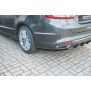 Maxton Design Heck Ansatz Flaps Diffusor für Ford Mondeo Vignale Mk5 Facelift schwarz Hochglanz