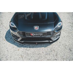 Maxton Design Front Ansatz für Fiat 124 Spider Abarth schwarz Hochglanz