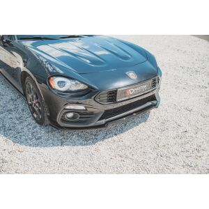 Maxton Design Front Ansatz für Fiat 124 Spider Abarth schwarz Hochglanz