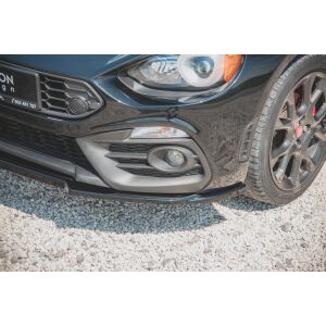 Maxton Design Front Ansatz für Fiat 124 Spider Abarth schwarz Hochglanz