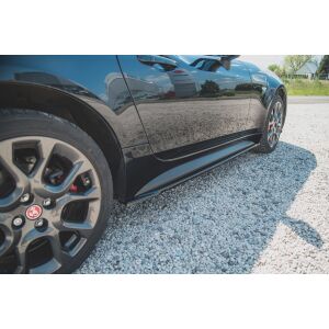 Maxton Design Seitenschweller Ansatz für Fiat 124 Spider Abarth schwarz Hochglanz