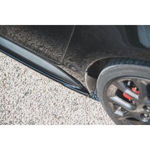 Maxton Design Seitenschweller Ansatz für Fiat 124 Spider Abarth schwarz Hochglanz