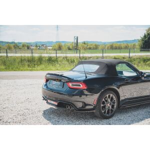 Maxton Design Spoiler CAP für Fiat 124 Spider Abarth schwarz Hochglanz