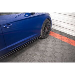 Maxton Design Seitenschweller Ansatz für Seat Leon Cupra / FR SC Mk3 / Mk3 FL schwarz Hochglanz