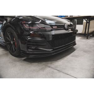 Maxton Design Front Ansatz für VW Golf 7 GTI TCR  schwarz Hochglanz