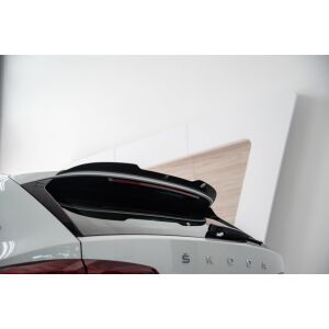 Maxton Design Spoiler CAP für Skoda Octavia Standard / RS Mk4 Combi schwarz Hochglanz