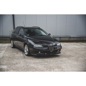 Maxton Design Front Ansatz für Alfa Romeo 156 Facelift schwarz Hochglanz