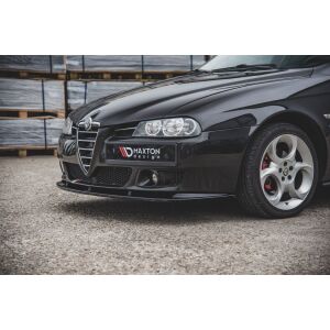 Maxton Design Front Ansatz für Alfa Romeo 156 Facelift schwarz Hochglanz