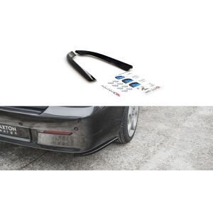 Maxton Design Heck Ansatz Flaps Diffusor für Alfa Romeo 156 SW Facelift schwarz Hochglanz